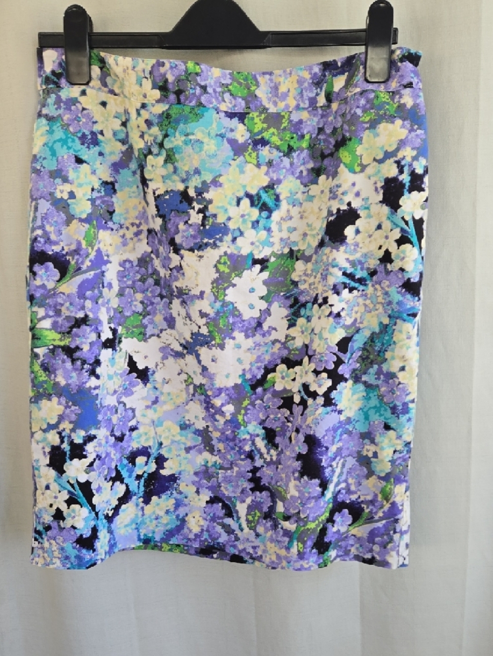 Van Heusen Floral Mini Skirt in Purple, Green and Cream - Picture 2 of 7